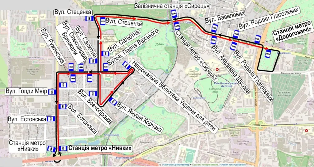 47 автобус Київ: розклад, маршрут