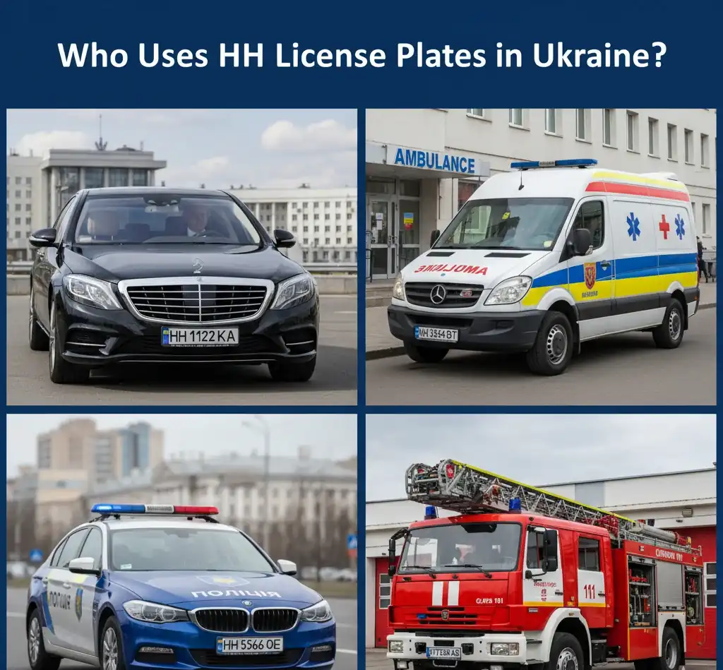 Хто використовує автомобілі з НН-номерами в Україні: урядові авто, швидка допомога, поліція, пожежна служба