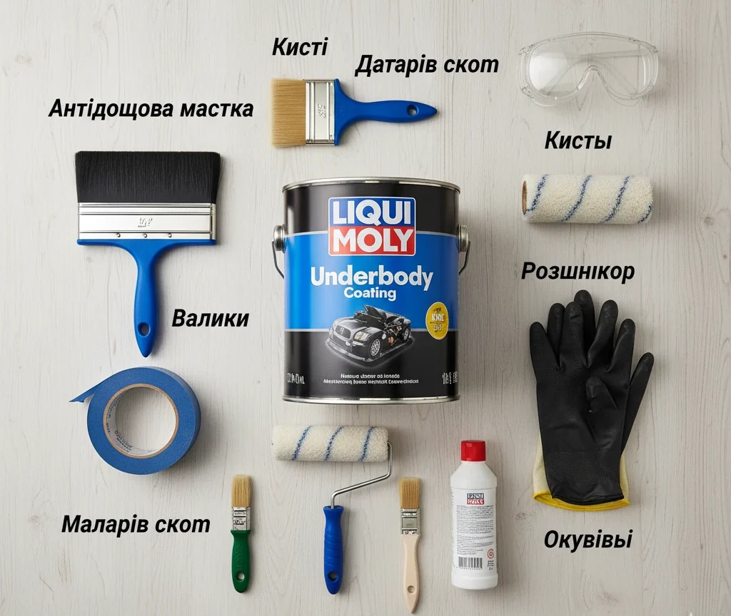 Матеріали та інструменти для антидощу: що знадобиться для самостійної обробки авто