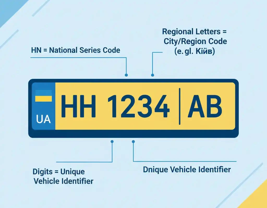 Структура НН-номерів в Україні: розшифровка літер і цифр на номерному знаку 2026 року