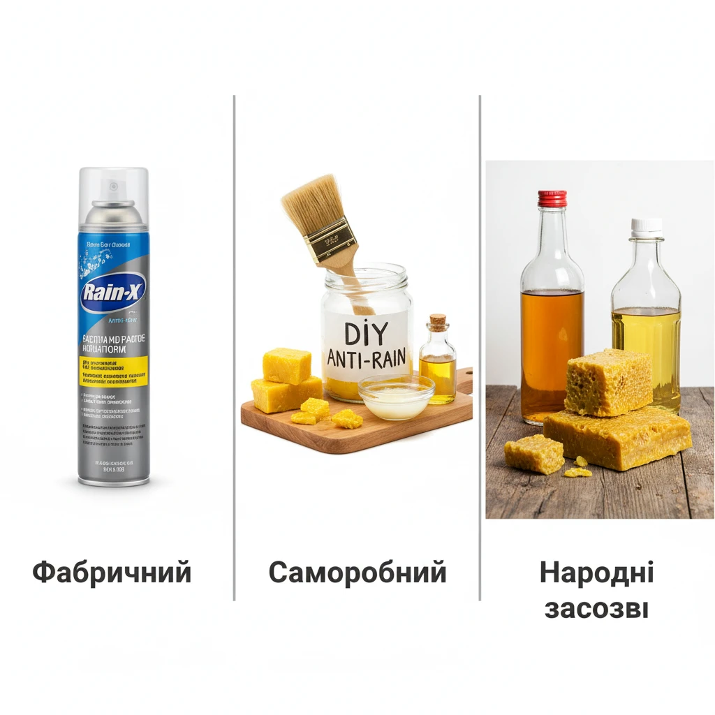 Види антидощових засобів: фабричні спреї, саморобний антидощ та народні засоби. Що вибрати для захисту від вологи?