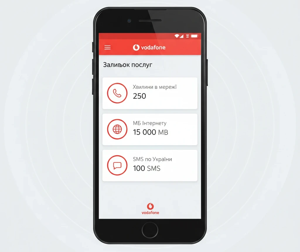 Як перевірити хвилини на Водафоні через застосунок My Vodafone: зручний інтерфейс для контролю залишку послуг